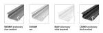 Profil aluminiowy L2 srebrny anodowany podtynkowy standard 2,02 m