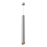PIXO 610 wisząca max 1x50W, GU10, 230V, kolor miedzi, srebrny aluminiowy (mat struktura) RAL 9006 T068P61Wh961101
