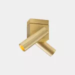 Spotlight Prolix Double 13.6W LED warm-white 2700K CRI 92 PHASE CUT Matte gold 434lm 15-8514-DN-DN