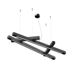 RAMITA N1 wisząca LED 54W/5238lm/4000K, 230V, czarny głęboki (mat struktura) RAL 9005