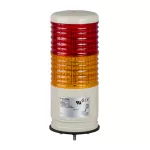 Kolumna świetlna RO, 60mm, montaż na podstawie, stabilna lub migająca, z brzęczkiem 70/85dB, IP54, 24V AC DC Harmony XVC