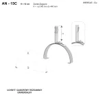 AN-15C/CU/ Uchwyt gąsiorowy rozsuwany Z-zagięcie H=10 cm /Cu/