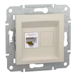 Asfora, gniazdo komputerowe RJ45 kat.5e, UTP, kremowy EPH4300723