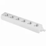 GN-670 Gniazdo wtyczkowe przenośne sześciokrotne 6x2p+Z 16A, 250V, rozbieralna ECO; biały