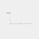 Pendant Tubs Modular Lineal Double 600mm LED 18.6W LED warm-white 3000K ON-OFF Black 1837lm 00-8292-05-M1