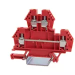 Złączka piętrowa 4mm2 czerwona /50/