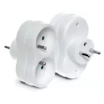 R-270P Rozgałęźnik podwójny 2x2P+Z, bis 16A, 250V; biały