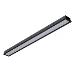 BURGOS T2 wpust stropowy LED PHILIPS LV 58W/7000lm/3000K, 230V, czarny głęboki (mat struktura) RAL 9005