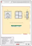 Obudowa poliestrowa - IP44/IP54, IK10, OS 80x80/4+4/5+3 daszek płaski