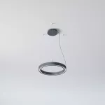 ALFREDO 620/U wisząca DIRECT LED PHILIPS LV 39W/6000lm/3000K/TD/CAS, 230V, czarny głęboki (mat struktura) RAL 9005