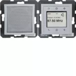 B.X/S.1 Radio Touch komplet alu mat