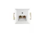 GTP-20P/M Gniazdo komputerowe-PERŁA- p/t 2x8 pin zacisk krone LSA+; biały