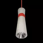 Oprawa MANASLU 1 LED zw ED 580lm/840 55st. szary jasny czerwony 72 W