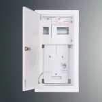 Rozdzielnica p/t licznikowa RW 6NN P O T1F+6S płytka 432x213x135; pełnedrzwi; z.p9081; IP30; RAL9003