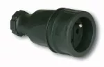 Gniazdo przenośne gumowe z bolcem uziemnienia 16A 2P+Z 230V IP20, ochrona przed dziećmi