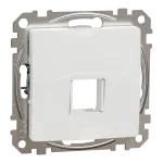 Płytka centralna do wkładów Keystone (HDmI, Sedna Design & Elements, VgA, RJ45, RJ11), białe