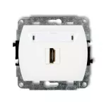 TREND Mechanizm gniazda pojedynczego HDMI 2.0, 4K biały