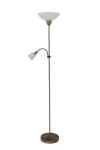 4019 Lampa podłogowa Pearl classic E27 E27/100W+E14/1x40W brąz 230V, 50Hz