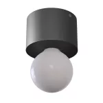 MINIMAL A2 stropowy max.1x60W, E27, 230V, czarny głęboki (mat struktura) RAL 9005