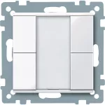 KNX przycisk natynkowy 2-kr. plus biały active System M
