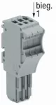 1-przewodowe gniazdo Push-in CAGE CLAMP®, szara 2020-114