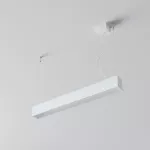 CLEOLine-1 573mm wisząca DIRECT, Micro Pryzma, LED PHILIPS LV 14W/2200lm/930/TD/CAS, 230V, biały sygnałowy (mat struktura) RAL 9003