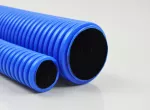 RURA KARBOWANA DWUWARSTWOWA NIEBIESKA W KRĘGACH ŚR.40mm 450N po 50M