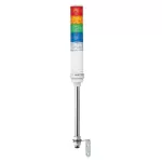 Kolumna świetlna ROGBC, 60 mm, montaż na rurze, stabilna lub migająca, z brzęczkiem 70/85 dB, IP23, 24V Harmony XVC