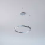 ALFREDO 910/U wisząca DIRECT LED PHILIPS LV 56,5W/9630lm/4000K/TD/CAS, 230V, kolor srebra (gładki mat)