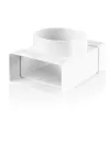trójnik przelotowy 110x55 mm/fi 100 mm, biały