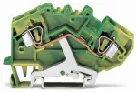 2-przewodowa złączka PE 6 mm², żółto-zielona 782-607/999-950