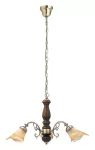 7093 Żyrandol Rustic 3 3ramienE14/3x40W brąz/orzech 230V, 50Hz