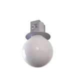 MINIMAL B1 wpust stropowy max.1x60W, E27, 230V, srebrny aluminiowy (mat struktura) RAL 9006