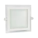 FIALE ECO LED SQUARE 230V 18W IP20 CW SUFITOWE oczko szklane