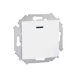 SIMON 15 WS15-1591104-030 Łącznik jednobiegunowy z podświetleniem (moduł) 10AX, 250V~, zaciski śrubowe; biały