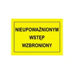 Tablica budowlana ostrzegawcza 250x350 