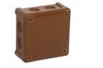 VP-42 Puszka n/t 98x98x42mm IP55 8-wl z osł. brąz
