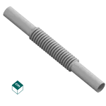 ZCL / Złączka Elastyczna PVC-U Szara 13 (100 szt/op.)