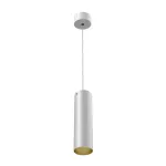 PIXO 310 wisząca max 1x50W, GU10, 230V, kolor złota, srebrny aluminiowy (mat struktura) RAL 9006 T068E31Wh962101