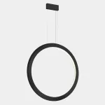 Pendant Circular Vertical Inward ø1200 Surface LED 72W LED warm-white 2700K 0-10V Black 3708lm CV4B-00V9AZRU05