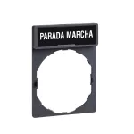 Ramka 30X40mm do mocowania etykiet o wymiarach 8X27mm PARADA MARCHA Harmony XB4