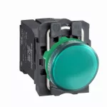 Harmony XB5 Lampka sygnalizacyjna zielona żarówka 220/240V plastikowa typowa
