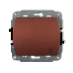 TREND Mechanizm łącznika zwierny światło podświetlanego brązowy metalik
