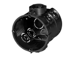 FT-81 puszka p/t instalacyjna do łączenia czarna głeboka65mm