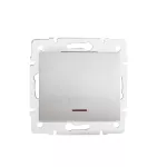 LOGI 02-1110-143 sr Łacznik jednobiegunowy z LED