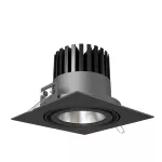 INTE LED SLM PremiumWhite, L19, wpust stropowy 50W/4500lm/24D/930, czarny głęboki (mat struktura) RAL 9005