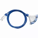 PS-X3/44S/5M/3X1,5/H07BQ-F Przedłużacz budowlany 3gniazdowy; SCHUKO; IP44; 16A; HO7BQ-F; 3x1,5; 5m; niebieski