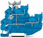 Dwupiętrowa złączka 2-przewodowa/2-pinow 2-przewodowa/2-pinowa złączka przelotowa, niebieska 2022-2209