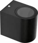 LAMPA ŚCIENNA ZEWN. CZARNA ALUM. 1XGU10