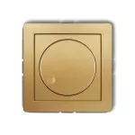DECO Mechanizm elektronicznego regulatora oświetlenia przyciskowo-obrotowego do lamp LED złoty